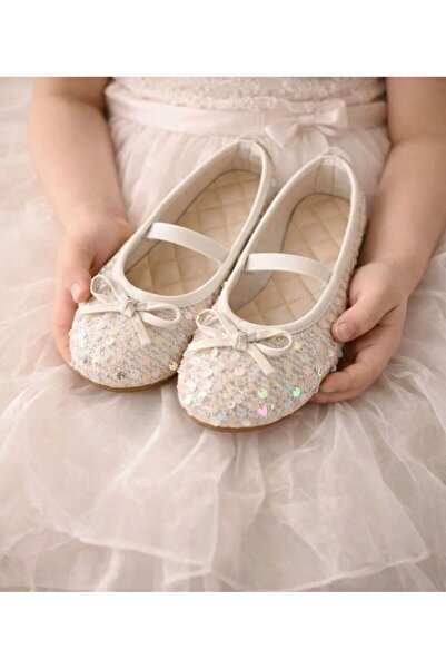 BERENHOMEE kız cocuk günlük pullu lastikli babet