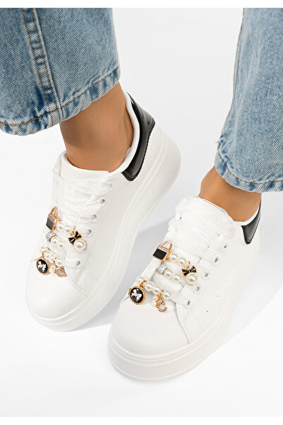 B T Shoes White Cellia Platform Sole sneakers