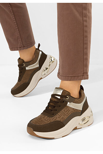 B T Shoes Sneakerși cu platforma Nezela maro