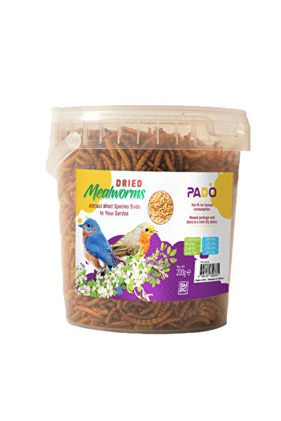 PADO Dried Mealworms [Weight - 200g]