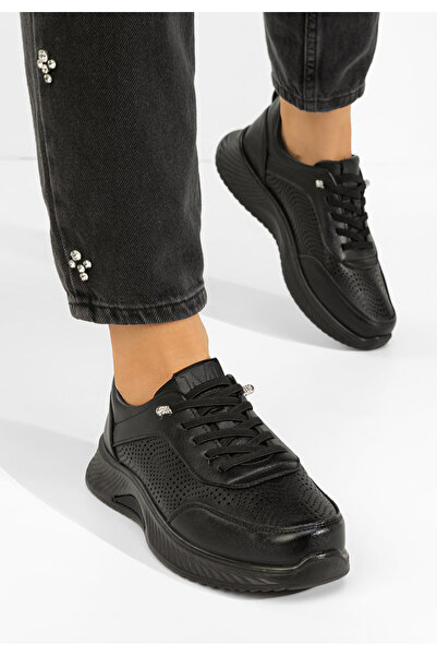 B T Shoes Sneakerși dama Azurra negri