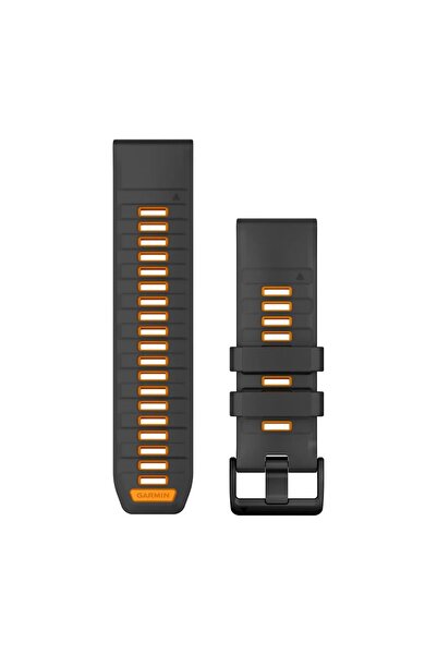 Garmin Quickfit 26 mm Yedek Kayış - Graphite/Turuncu