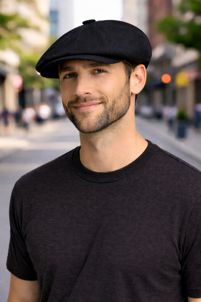 PaminBags Aksesuar قبعة بيكي بليندرز من بيكهام مكونة من كتان قطع رقم UN0075