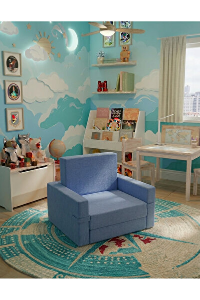 LENSA HOME Çocuk Koltuğu Komple Sünger Katlanabilir Yataklı - Çocuk Minderi 0...