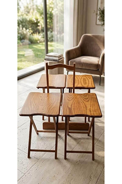 TrentonGCC طقم طاولة قهوة وطاولة جانبية خشبية مع حامل - طاولات غرفة معيشة قاب...