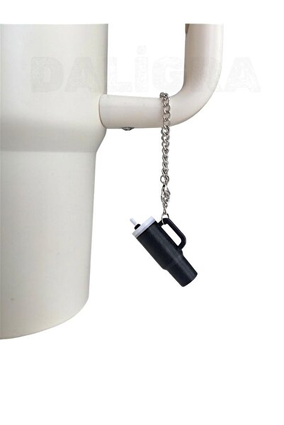 daligra Black Thermos Charm / Thermos Ornament / Quencher Thermos Ornament wi...