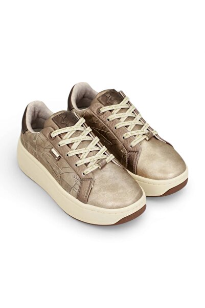 Anekke Sneakerși de damă cupru cu talpă bej – Mărimea 38