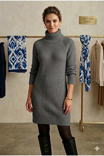 MODA KADIN TRİKO TUNİK ELBİSE