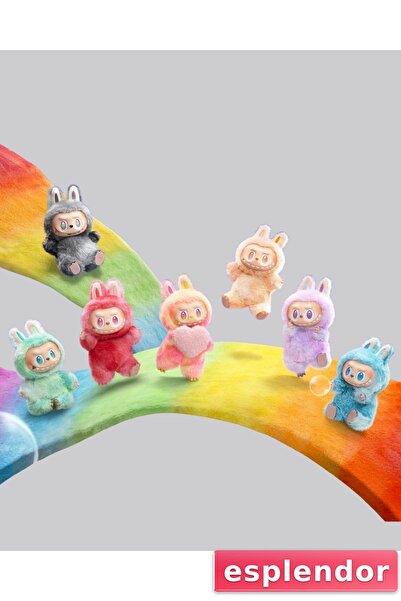 esplendor لعبة لابوبو القطيفة – شخصية زخرفية ناعمة قابلة للتجميع بطول 20 سم