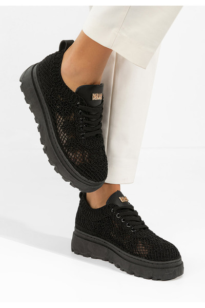 B T Shoes Sneakers cu platformă Rossela negri