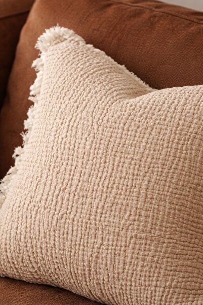CES HOME Cream Color 2-Pack Muslin Duvet Cover (50X50)