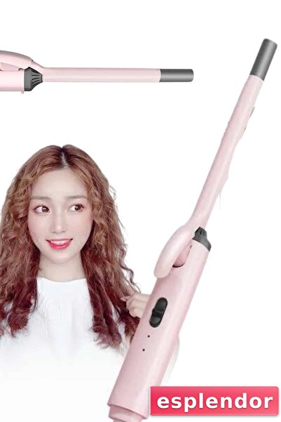 esplendor مكواة تجعيد الشعر النحيفة 10 مم، مصفف شعر احترافي