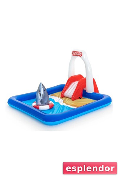 esplendor حوض سباحة منزلق على شكل سمكة قرش