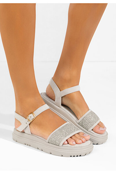 B T Shoes Sandale cu platformă Donetia gri