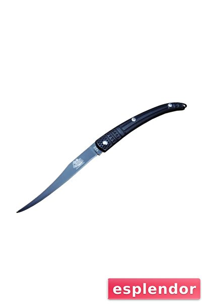 esplendor Eco Lounge Y 122 Siyah Kılçık Outdoor Çakı 16cm - Manuel, İşlemeli Sap