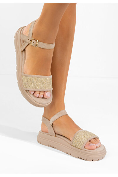 B T Shoes Sandale cu platformă Donetia kaki