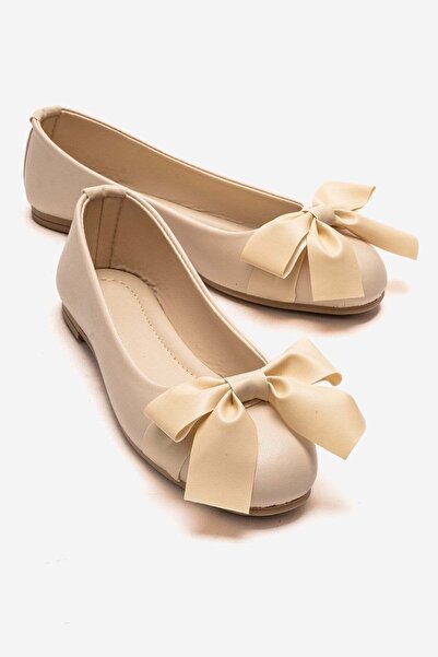 CCWAY AYAKKABI Γυναικείο Μπαλαρίνα ΜΠΕΖ ΔΕΡΜΑΤΙΝΟ ΒΟΥΛΟΝΙ " (This is a very l...