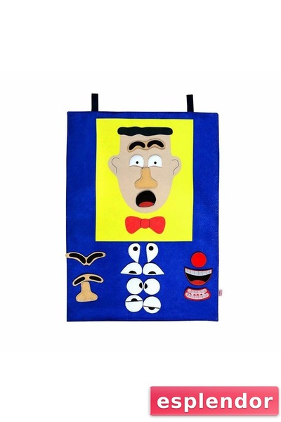 esplendor AND-9170 تعبيرات الوجه - لوحة فيلكرو للرجال