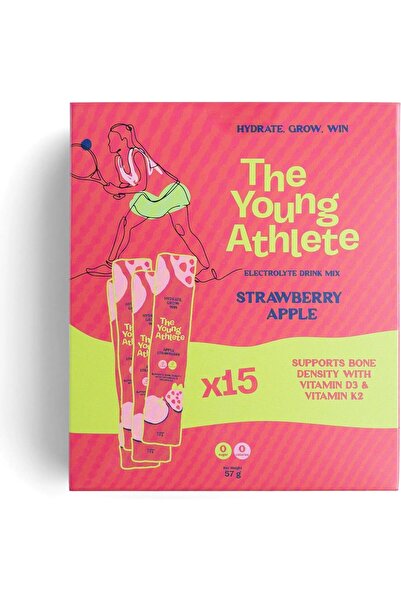 The Young Athlete مسحوق ترطيب الإلكتروليتات - بنكهة الفراولة والتفاح