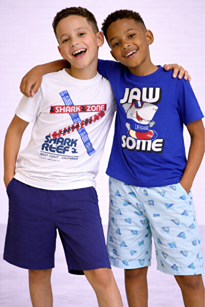 Victor and Jane Boys’ Multipack – Graphic T-Shirts & Shorts Set (4 Pack)