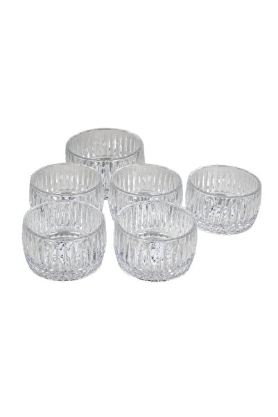 Crystal Drops Glass Bowl Set, 6 pcs, Assorted