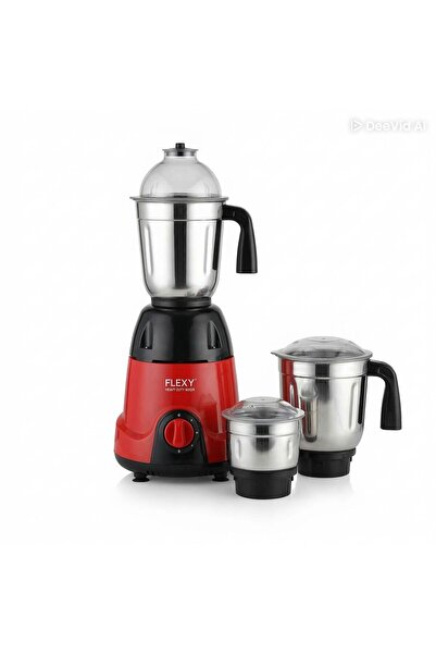 flexy 1000W Mixer Grinder with 3 Stainless Steel Jars, Powerful Motor & Multi...