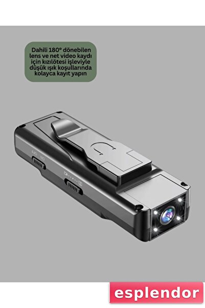 esplendor Gece Görüşlü Döngüsel Kayıt Destekli Mini Kamera