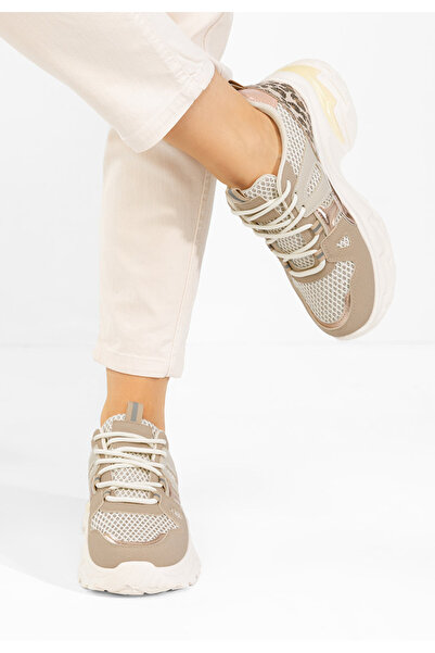 B T Shoes Sneakers cu platformă Kiria bej