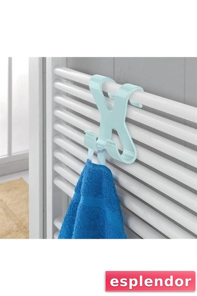 esplendor Hang it Practical Easy to Carry Towel Radiator Bathroom Hanger with...