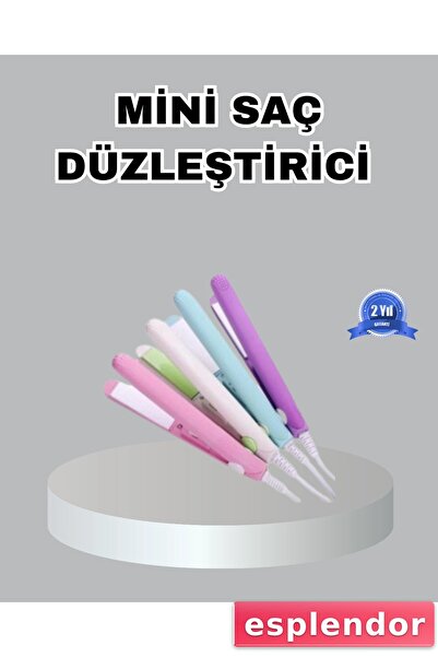 esplendor Mini Ceramic Hair Straightener – Compact Size, 180 ° C Fast Heating...