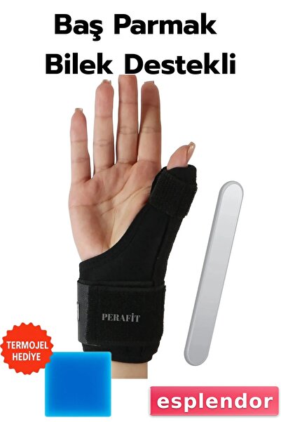 esplendor Hand Brace with Thumb and Wrist Support Metal Splint De Quarvein 5 ...