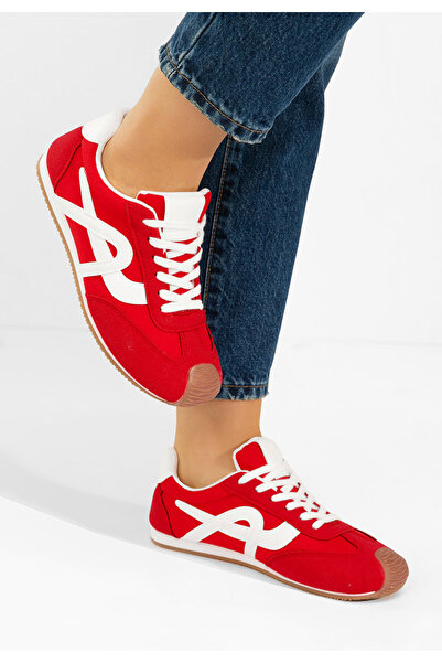 B T Shoes Sneakerși dama Kalindia rosii