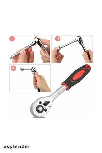 esplendor مجموعة مقابس مكونة من 46 قطعة