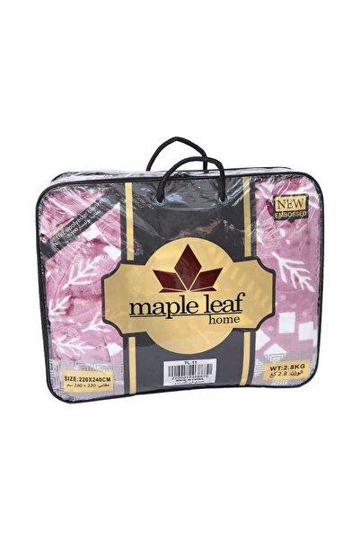 MAPLE LEAF Ras Blanket, 220 x 240 cm