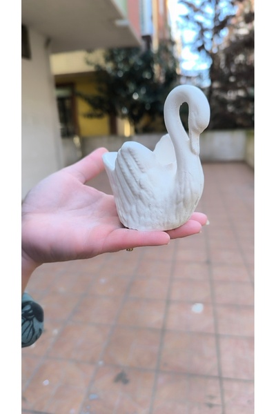 karmaşık hobi evi Boyanabilir Kuğu Kase – Dekoratif Kuğu Figürlü Hobi Boyama ...