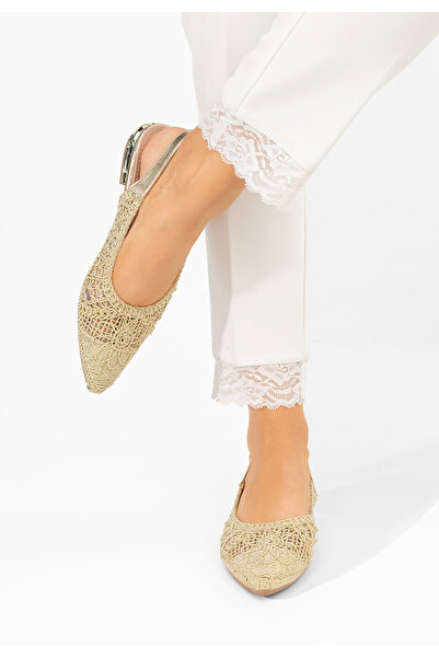 B T Shoes Balerini dama Kapia aurii