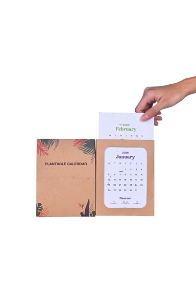 Eco-neutral ® Plantable Calendar with 12 Sheets Seed Paper