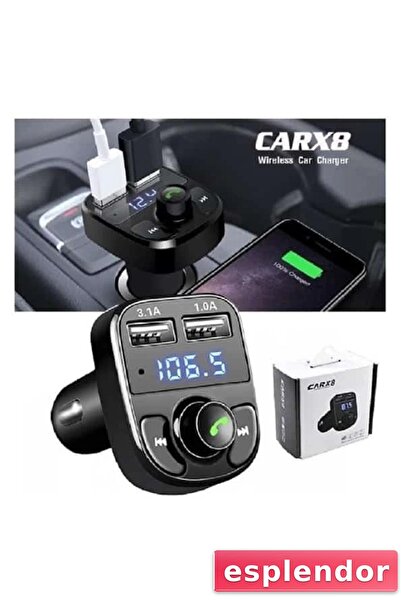 esplendor CARX8 شاشة رقمية بلوتوث مجموعة السيارة MP3 FM الارسال