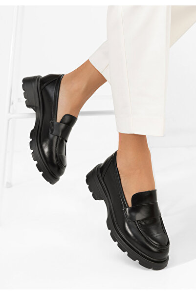 B T Shoes Mocasini dama Glimena negri