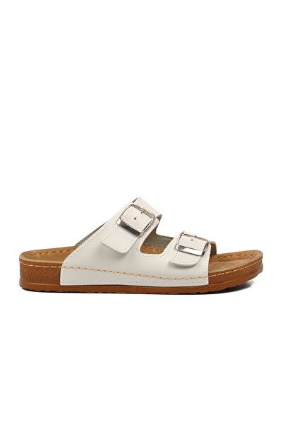 Aspor White Women's Slippers