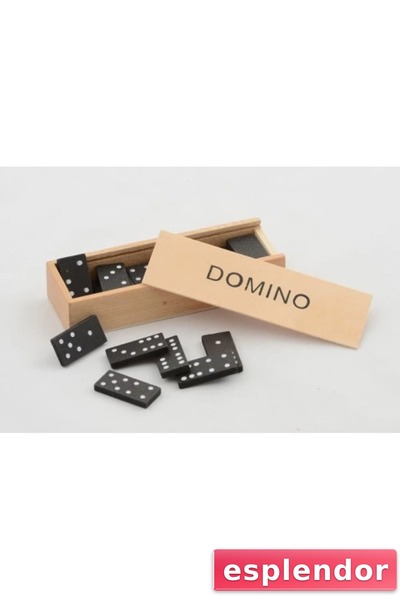 esplendor لعبة الدومينو مع صندوق خشبي موديل 2