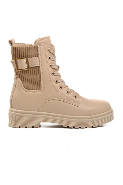 Aspor Beige Inner Fleece Girl's Boot