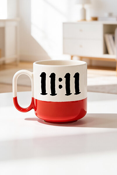 BB TRADE 11:11 كوب سيراميك مطبوع برو بتصميم 11:11 سعة 330 مل