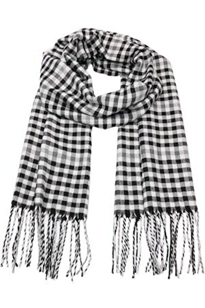 Joolar Eșarfă pentru bărbați, cu carouri mic în carouri, sezon rece, cu franj...