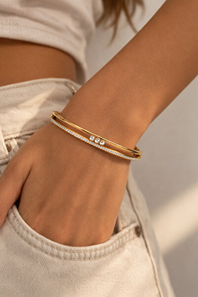 Bermecy لوفيرا |   سوار أنيق بتصميم أنيق من الزركون مرصّع بالأحجار