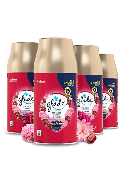 Glade Automatic Spray Refill, Luxurious Cherries and Peony, set of 4