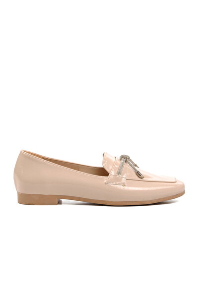 Aspor Beige Women's Flat Comfortable Casual Shoes