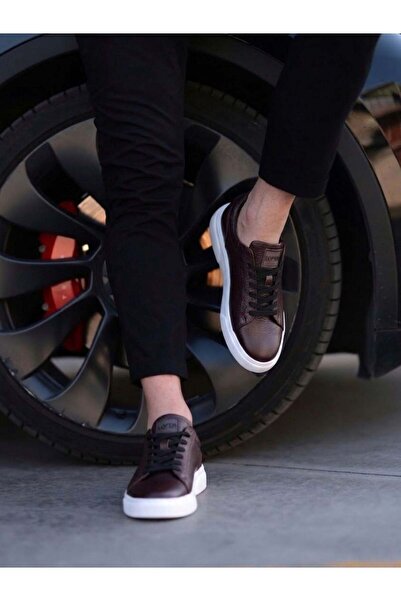 Serhat Özköroğlu LFR-O1001 حذاء فلوتر ميردان باللون الأحمر الداكن