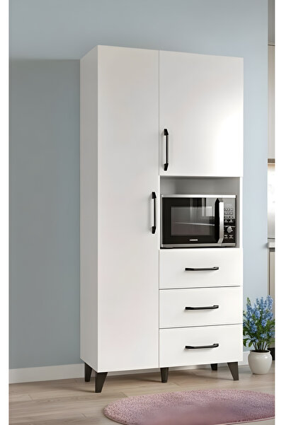 Misterium Linear Çok Amaçlı Bölmeli Mikrodalga Standlı, 3 Çekmeceli & Geniş H...