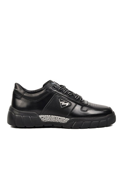 MARCOMEN Men's Black Sneakers